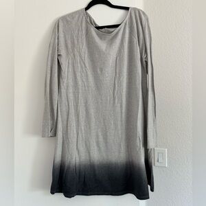 Eileen Fisher Oversized Long Sleeve Ombré Dress